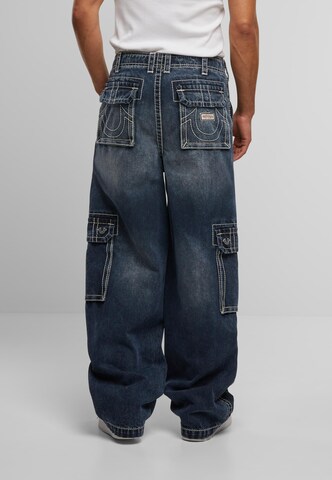 Wide Leg Jeans cargo True Religion en bleu