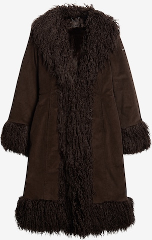 Superdry Wintermantel in Bruin: voorkant