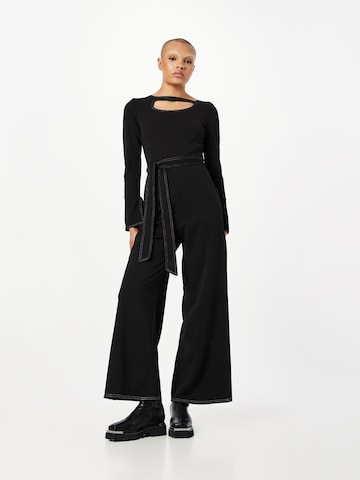 Warehouse Jumpsuit in Zwart: voorkant