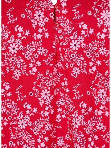 Abito camicia 'MRUBY' di Zizzi in rosso
