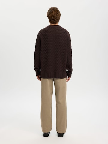 SELECTED - Jersey en marrón