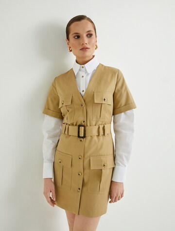 Koton Blousejurk in Bruin: voorkant