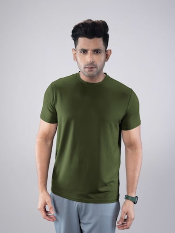 PANTONECLO - Camiseta funcional 'Pantoneclo Men's Gym Crew Neck Short Sleeve T-Shirt' en verde: frente