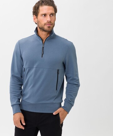 BRAX Sweatshirt 'Lovis' in Blauw: voorkant