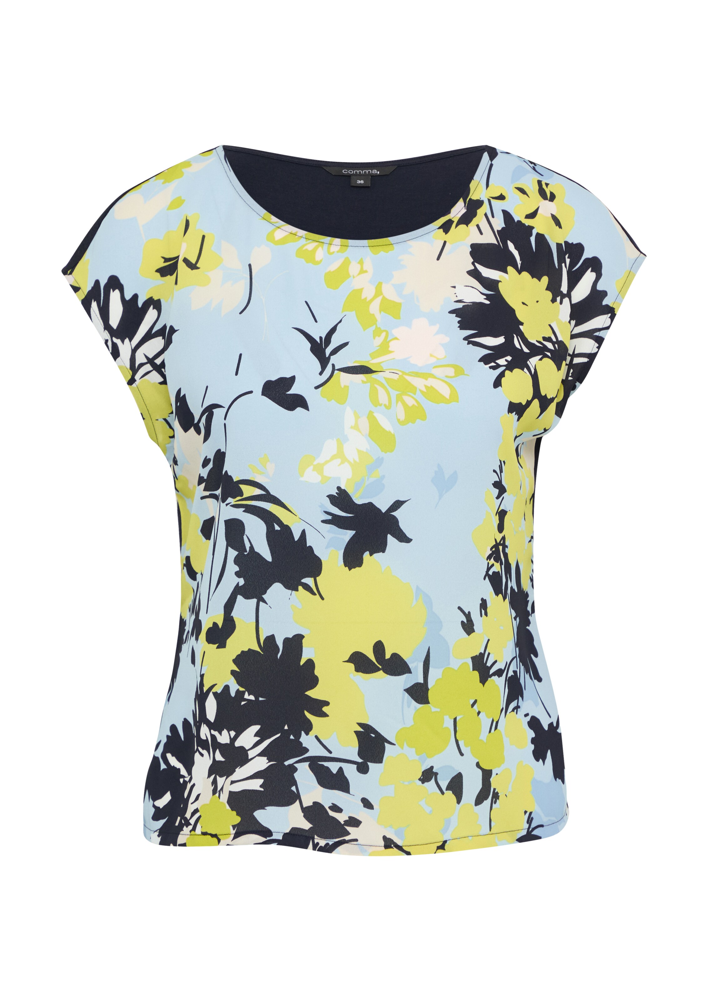 COMMA Tričko – modrá: přední strana