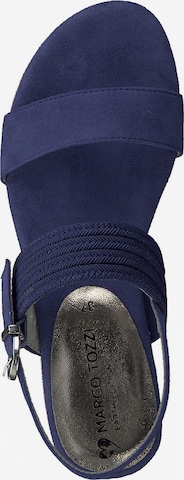 Earth Edition by Marco Tozzi Strap Sandals in Blue