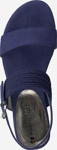 Earth Edition by Marco Tozzi Sandalen met riem in Blauw