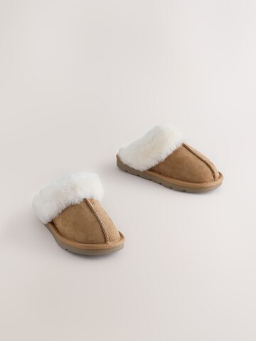 Next - Zapatillas de casa en marrón