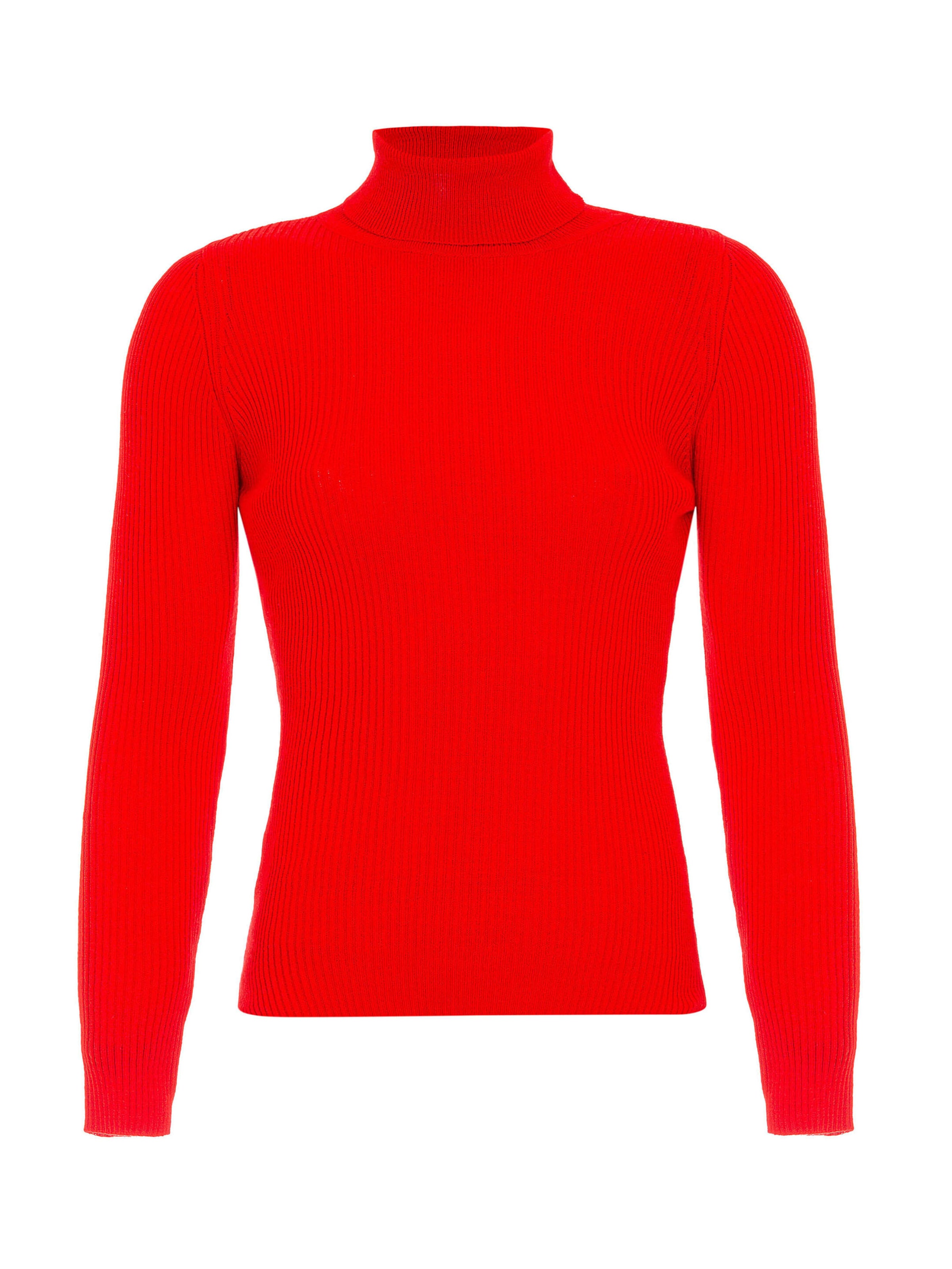 CIPO & BAXX Rollkragenpullover P227 in Rot: Vorderseite
