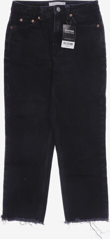 TOPSHOP Jeans in 25 in Black: front