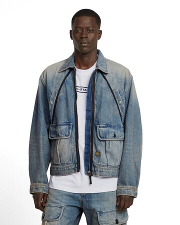 G-STAR Tussenjas in Blauw: voorkant