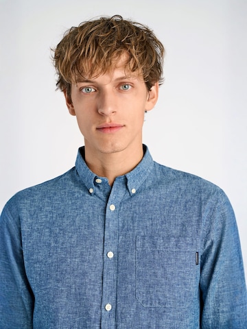 Lindbergh Regular fit Overhemd in Blauw