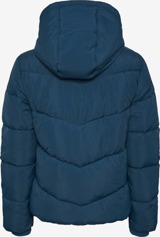 PIECES Winter Jacket 'JAMILLA' in Blue