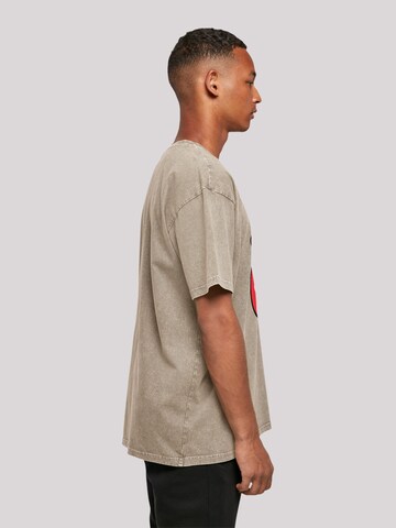 F4NT4STIC Shirt 'The Rolling Stones Zunge' in Brown