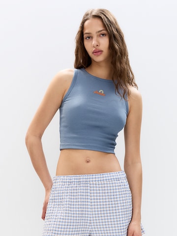 Haut 'SOL' Pull&Bear en bleu : devant