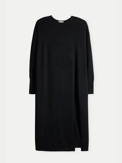 GOBI Cashmere Pletena obleka 'Gobi Cashmere Side-Slit Maxi Dress' v velikosti S | črna barva, Prikaz izdelka