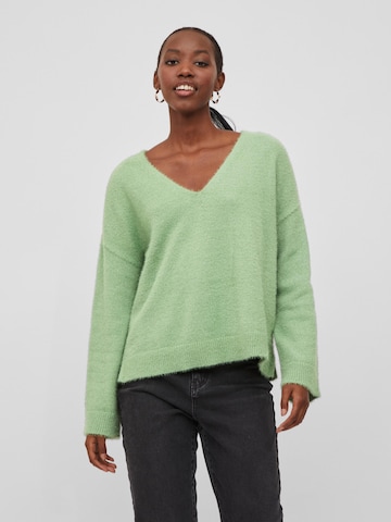 VILA Sweater 'FEAMI' in Green: front