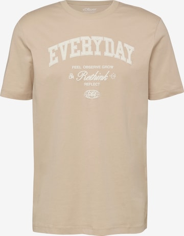 s.Oliver Shirt in Beige: front