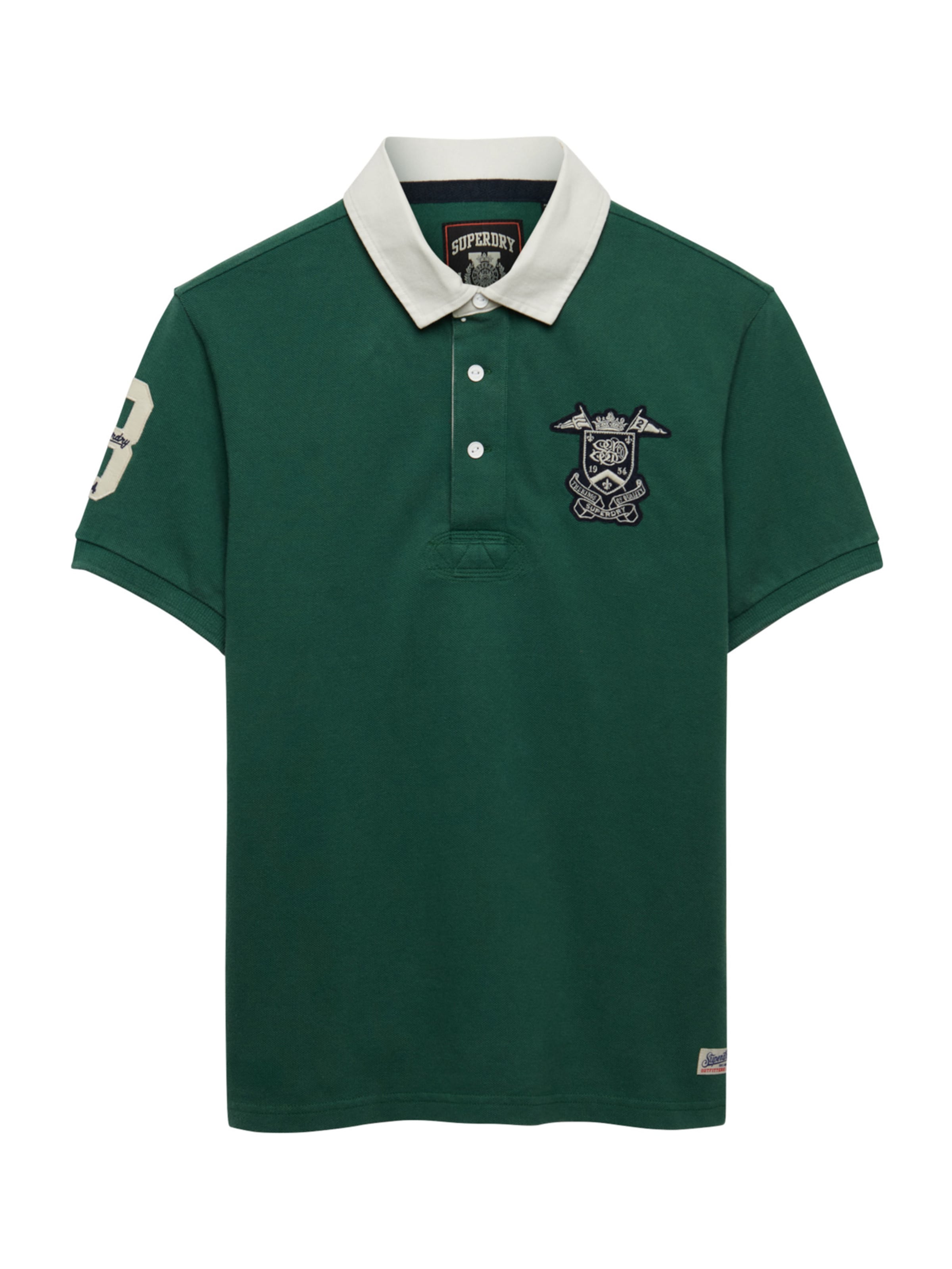 Superdry & Co T-Shirt en sapin / noir / blanc, Vue avec produit