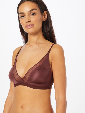 Triangle Soutien-gorge 'Symmetry' SLOGGI en marron : devant