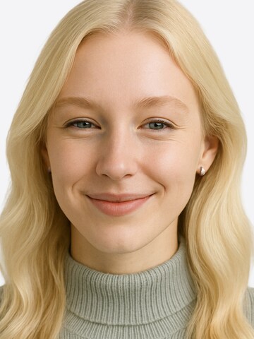 Sofia Milani Ohrringe 'Structured drop'‌‌‌ in Silber: Vorderseite