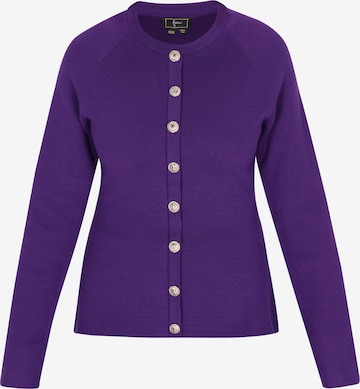 faina Вязаная кофта в Лиловый: спереди