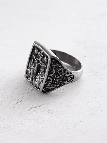 REYTEL Ring 'CRUCIFIXION OF JESUS CHRIST' in Silber