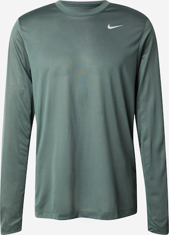 NIKETehnička sportska majica - zelena boja: prednji dio