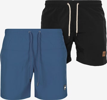 Urban Classics Zwemshorts in Blauw: voorkant