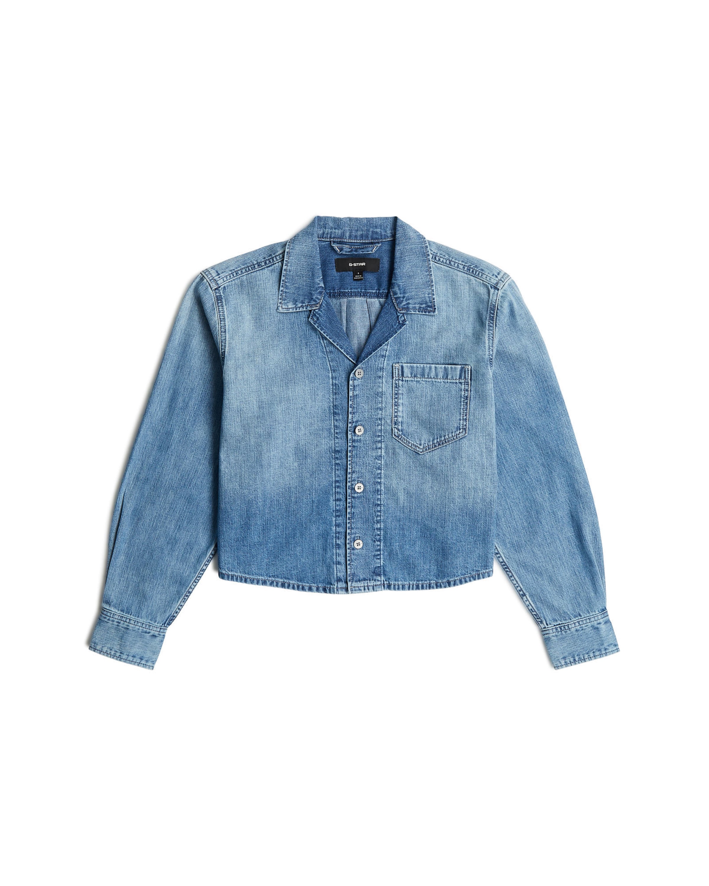 G-STAR Shirt 'Resort Boxy Relaxed Shirt' in Blue: front