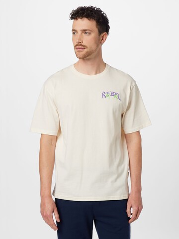 Redefined Rebel T-Shirt 'Dawson' in Beige: Vorderseite