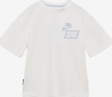 MANGO KIDS Paita 'SONICFAS' värissä valkoinen: etupuoli
