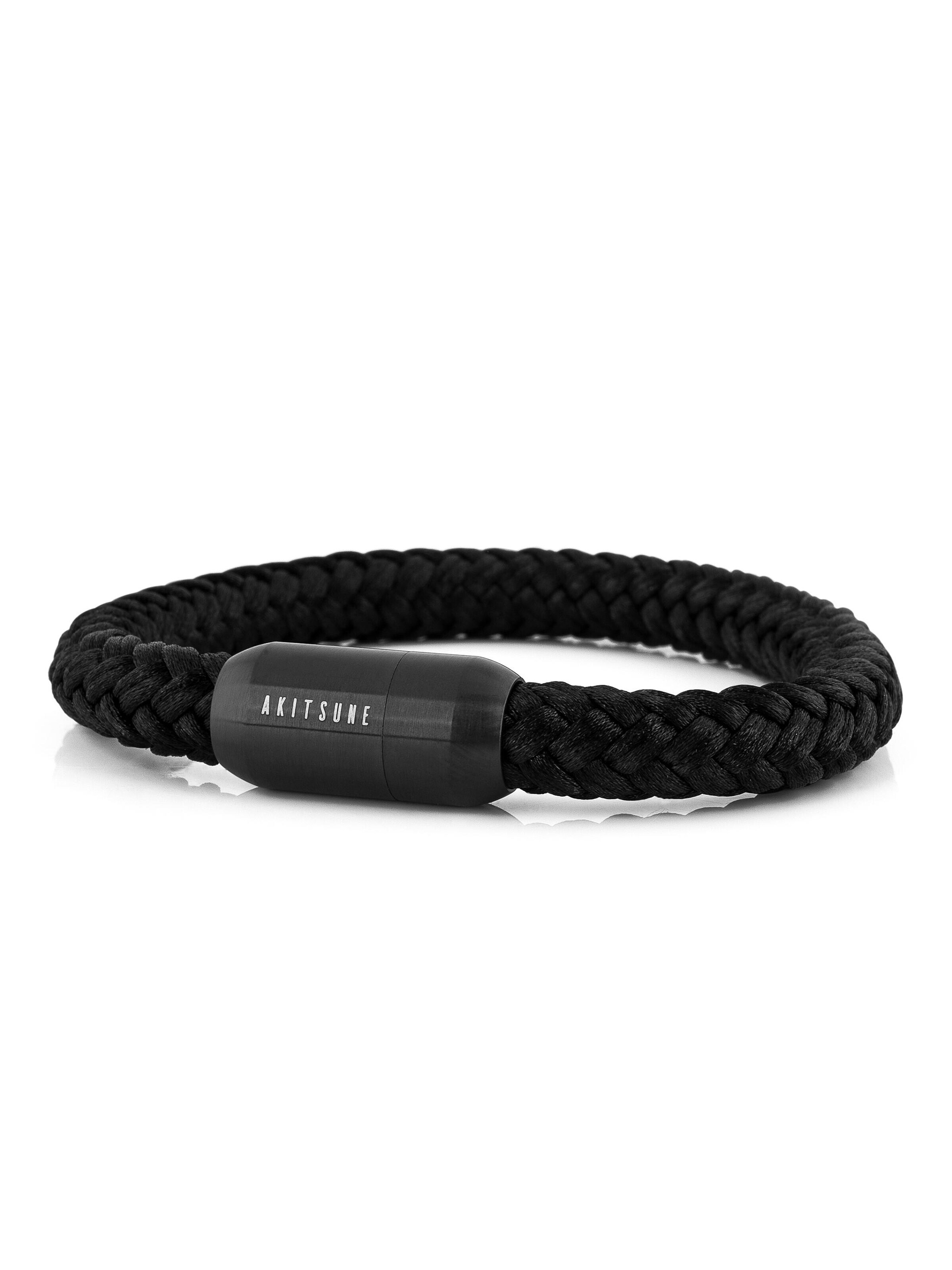 Akitsune Armband 'Portus'‌‌‌‌‌‌ in Schwarz: Vorderseite