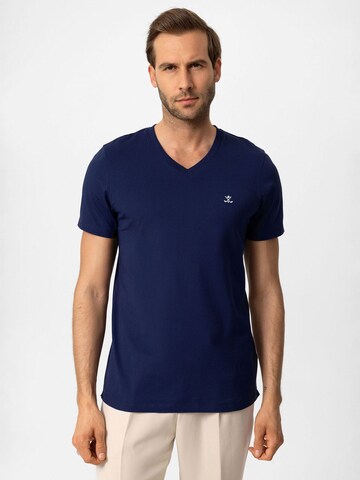 T-Shirt Antioch en bleu : devant