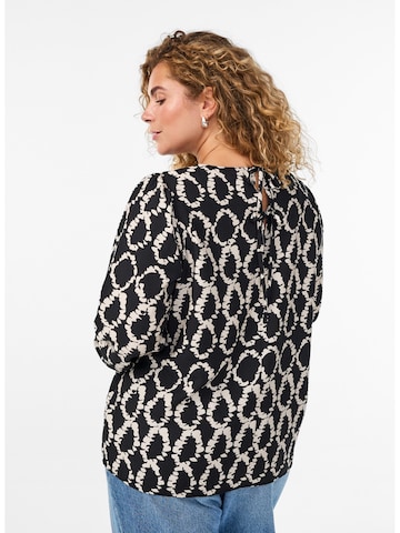 Zizzi - Blusa 'Vellen' en negro