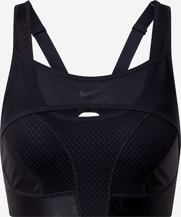NIKE Sports bra 'Alpha' in Black: front