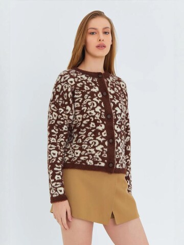 MixRay Strickjacke in Braun