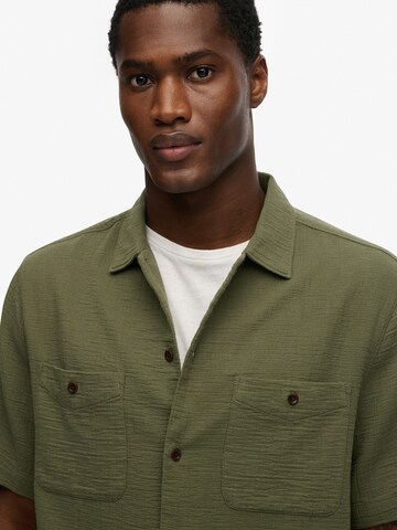 Superdry & Co Comfort fit Button Up Shirt in Green