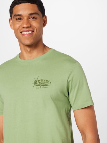 RIP CURL Λειτουργικό μπλουζάκι 'KEEP ON TRUCKING' σε πράσινο