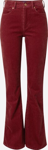 Flared Pantaloni 'The Charm' di SCOTCH & SODA in rosso: frontale