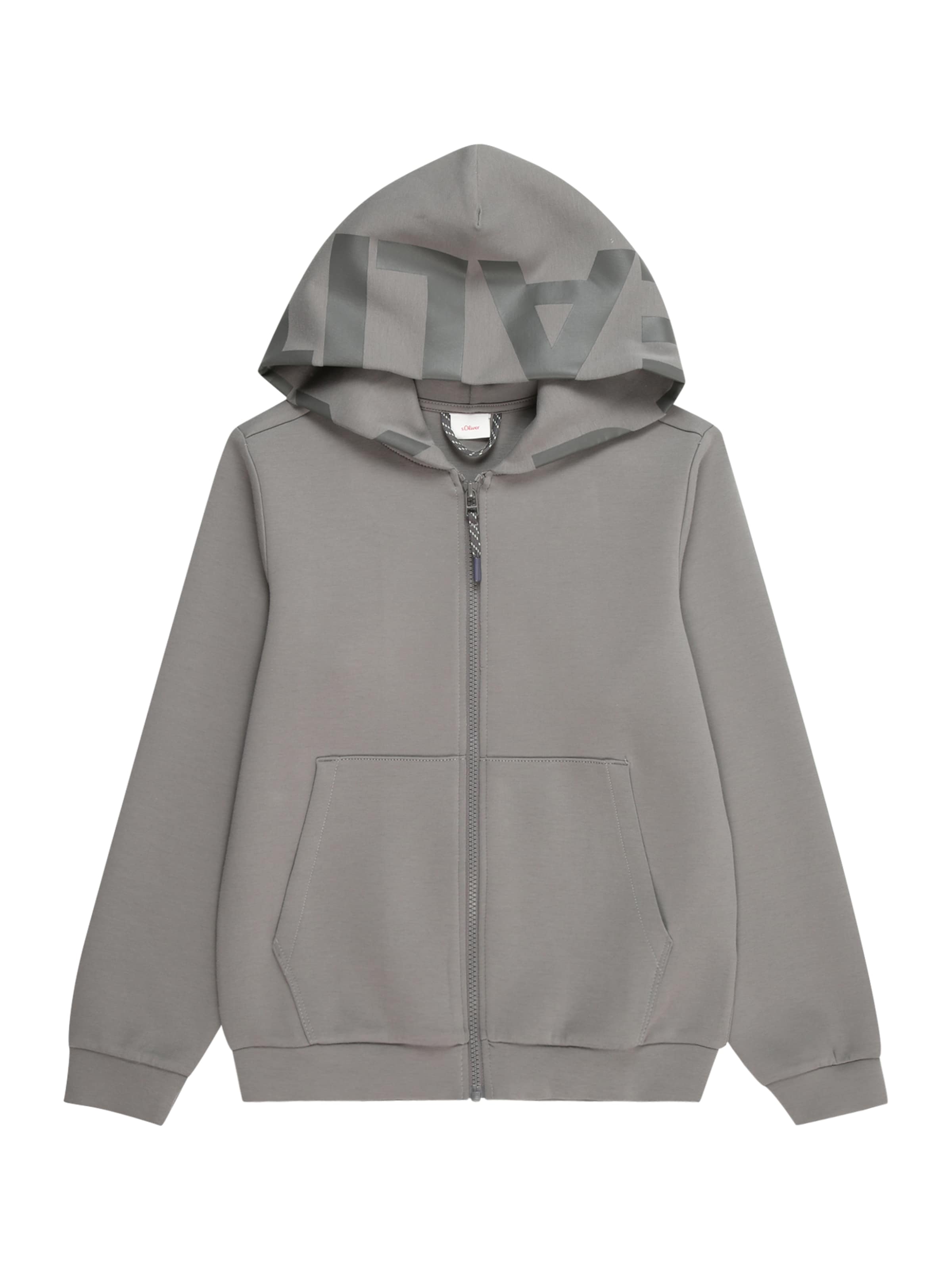 s.Oliver Sweatjacke in Grau: Vorderseite