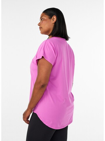 purpurinė Active by Zizzi Sportiniai marškinėliai 'Basic'