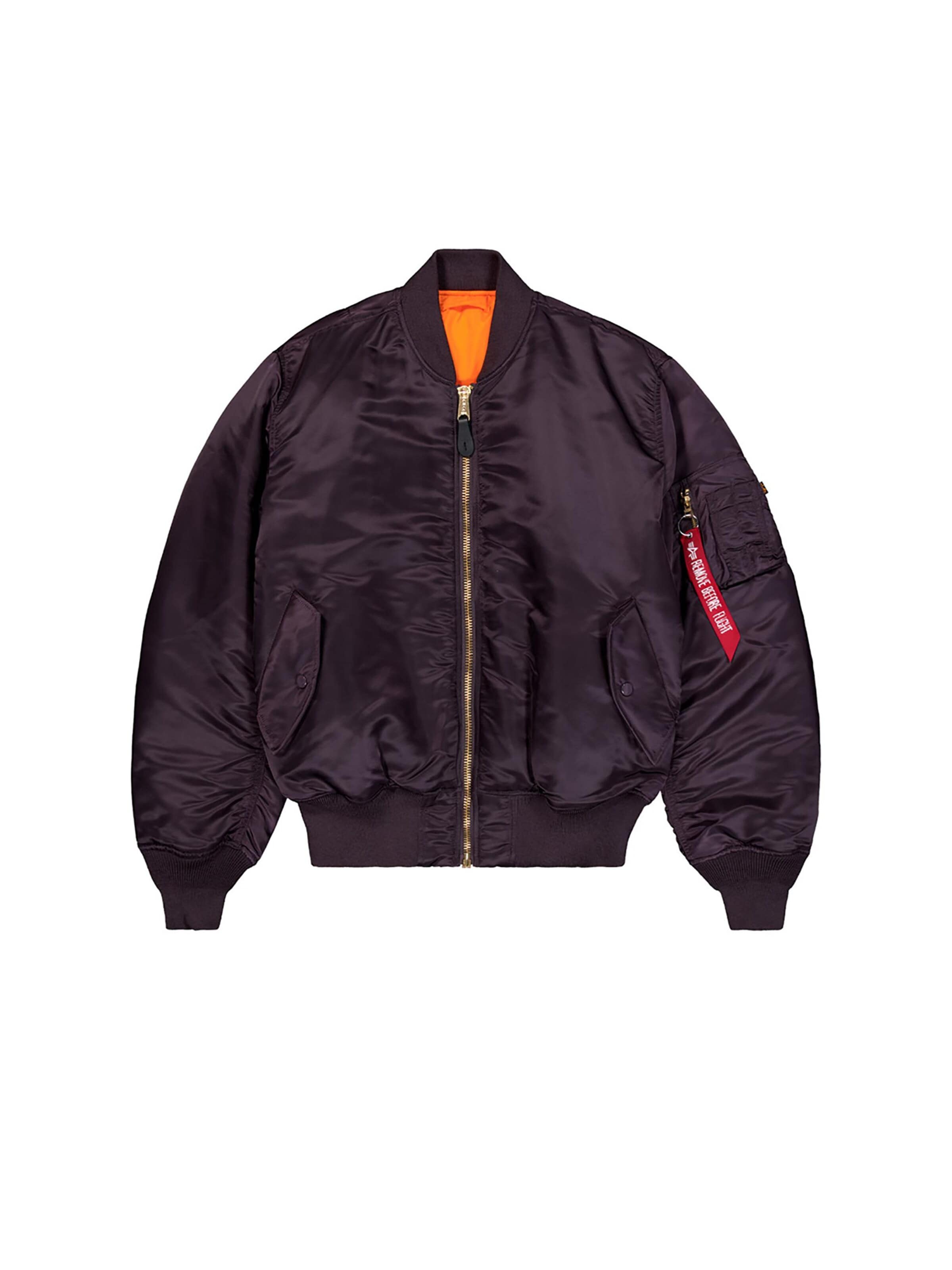 ALPHA INDUSTRIES - Casaco meia-estação 'MA-1 Heritage' em roxo: frente