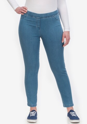 KjBRAND Skinny Jeggings in Blue: front