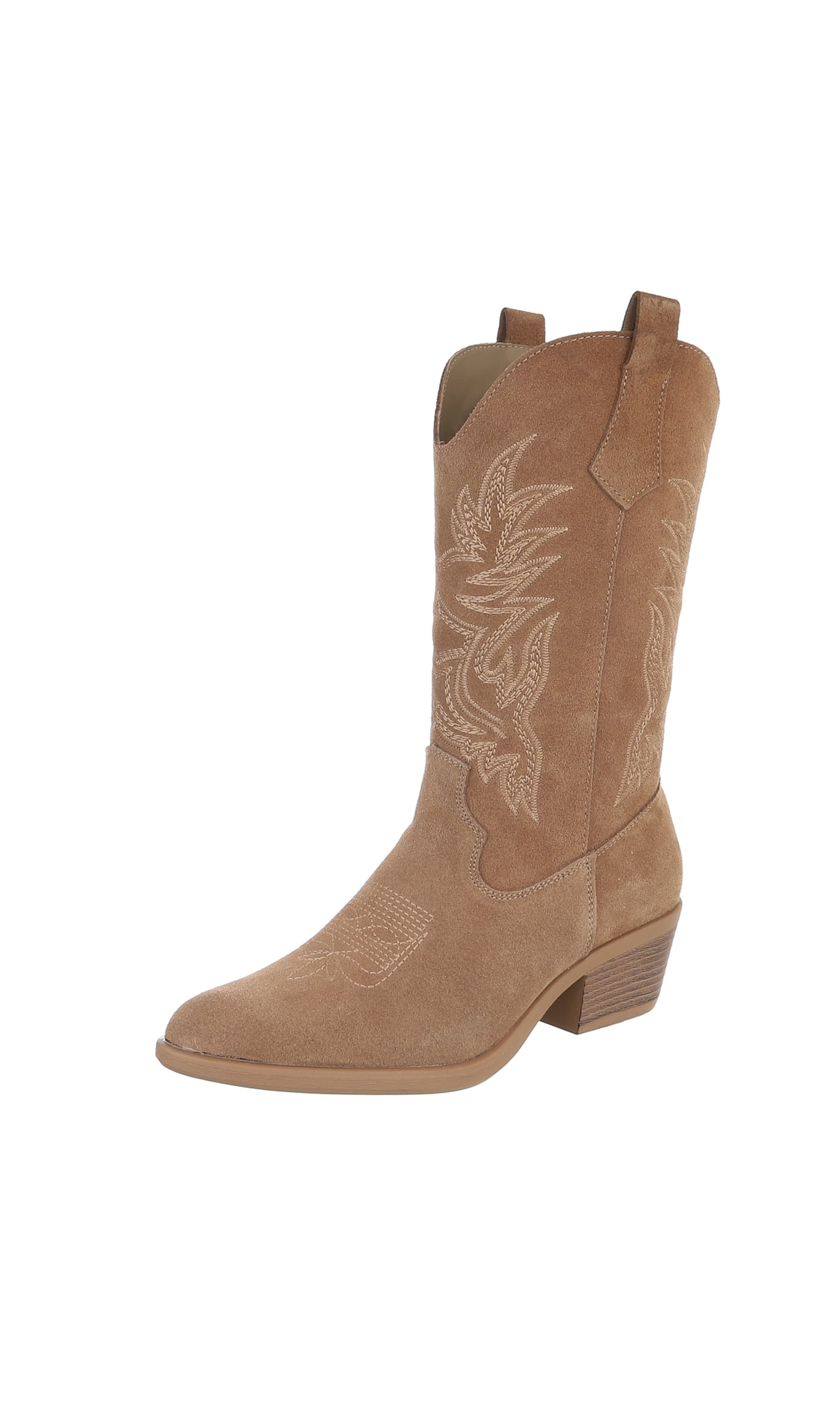 Ital-Design Cowboystiefel in Beige: Vorderseite