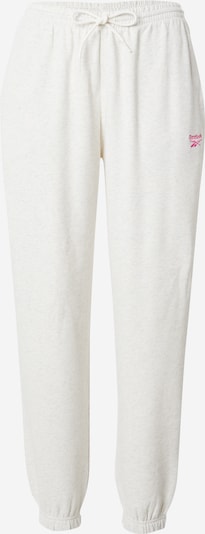 Reebok Pantalon de sport en blanc, Vue avec produit