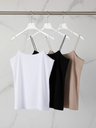 Trendyol Curve Undershirt in Beige / Black / White, Item view
