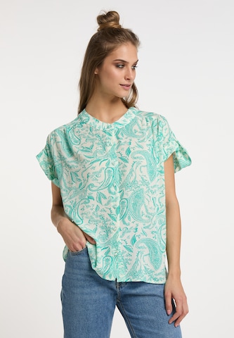 usha FESTIVAL Blouse in Blauw: voorkant