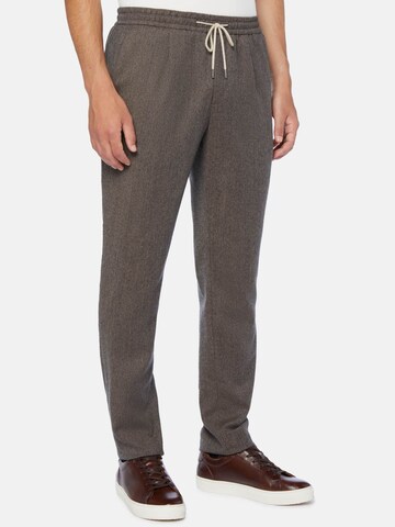 Coupe slim Pantalon à pince Boggi Milano en gris : devant