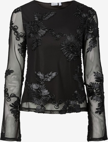 Camicia da donna 'PCOffia' di PIECES in nero: frontale